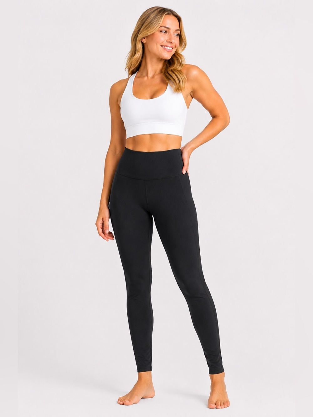 Lululemon Black High Rise Leggings Women’s Size 8 7/8 Yoga Athletic Pants